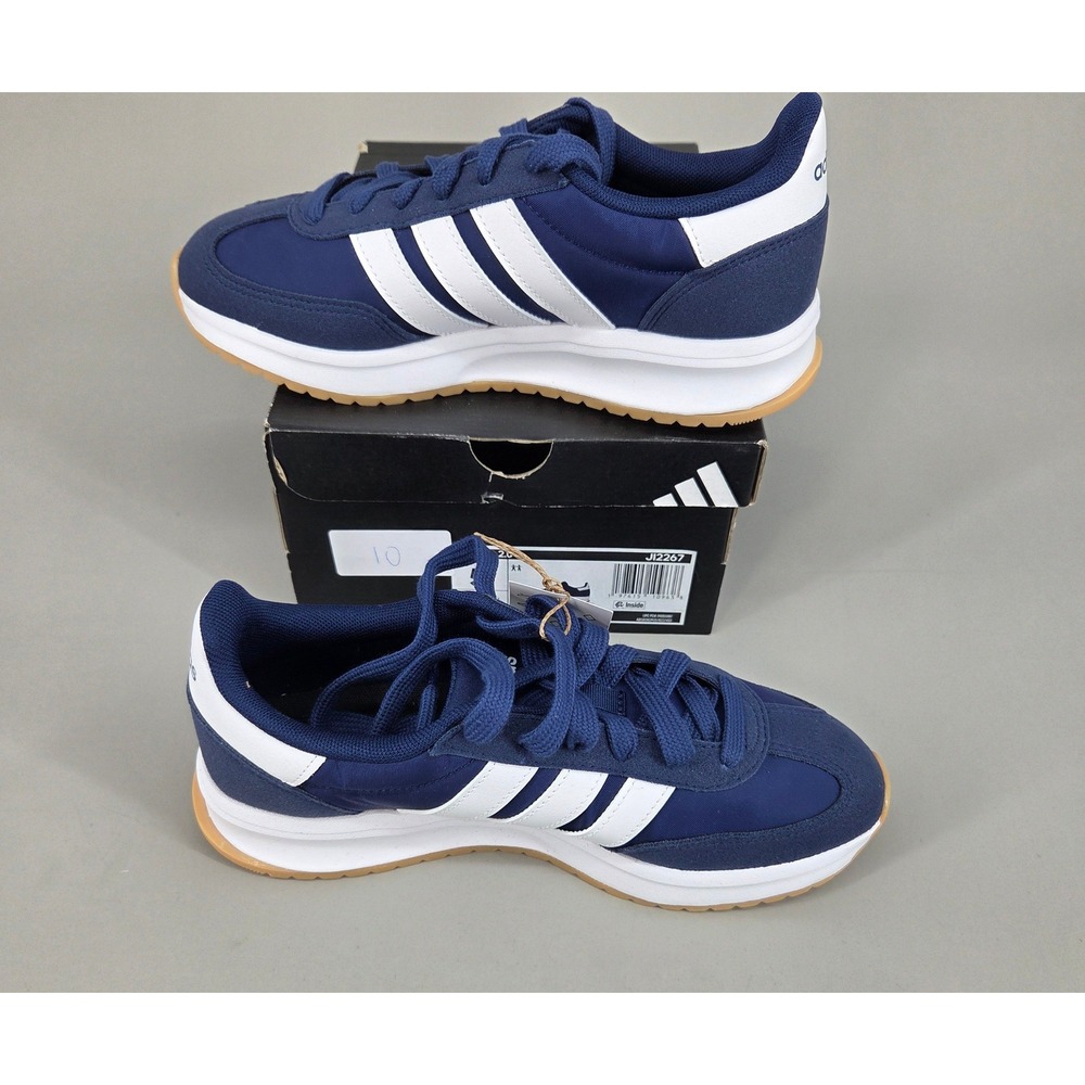 Adidas Run 70s 2 0 J Sneakers Youth Size 5 Blue White JI2267 Retro Sporty Casual